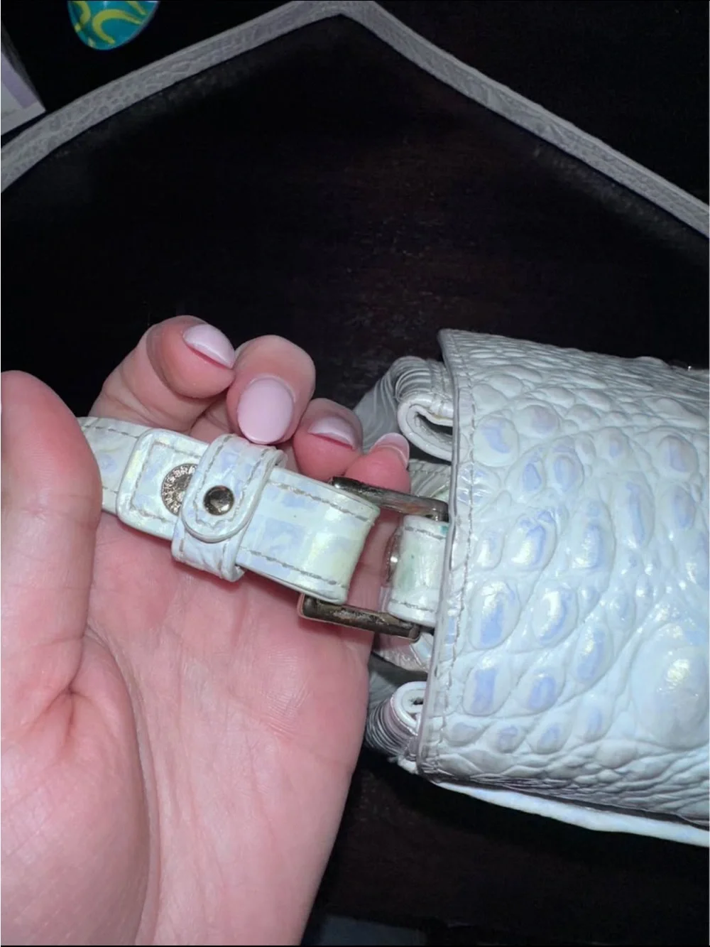 Brahmin Margo White Crossbody Bag - Picture 3 of 6
